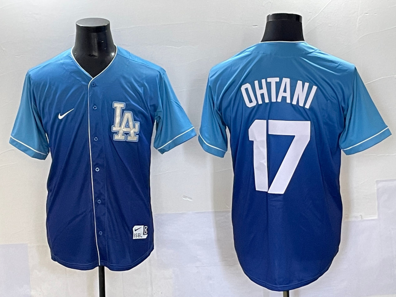 Men's Los Angeles Dodgers Shohei Ohtani #17 Blue Team Jersey